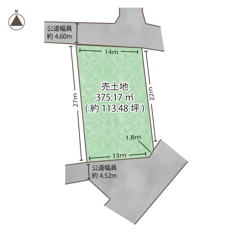 【売土地】石巻市 後生橋　 住宅用地